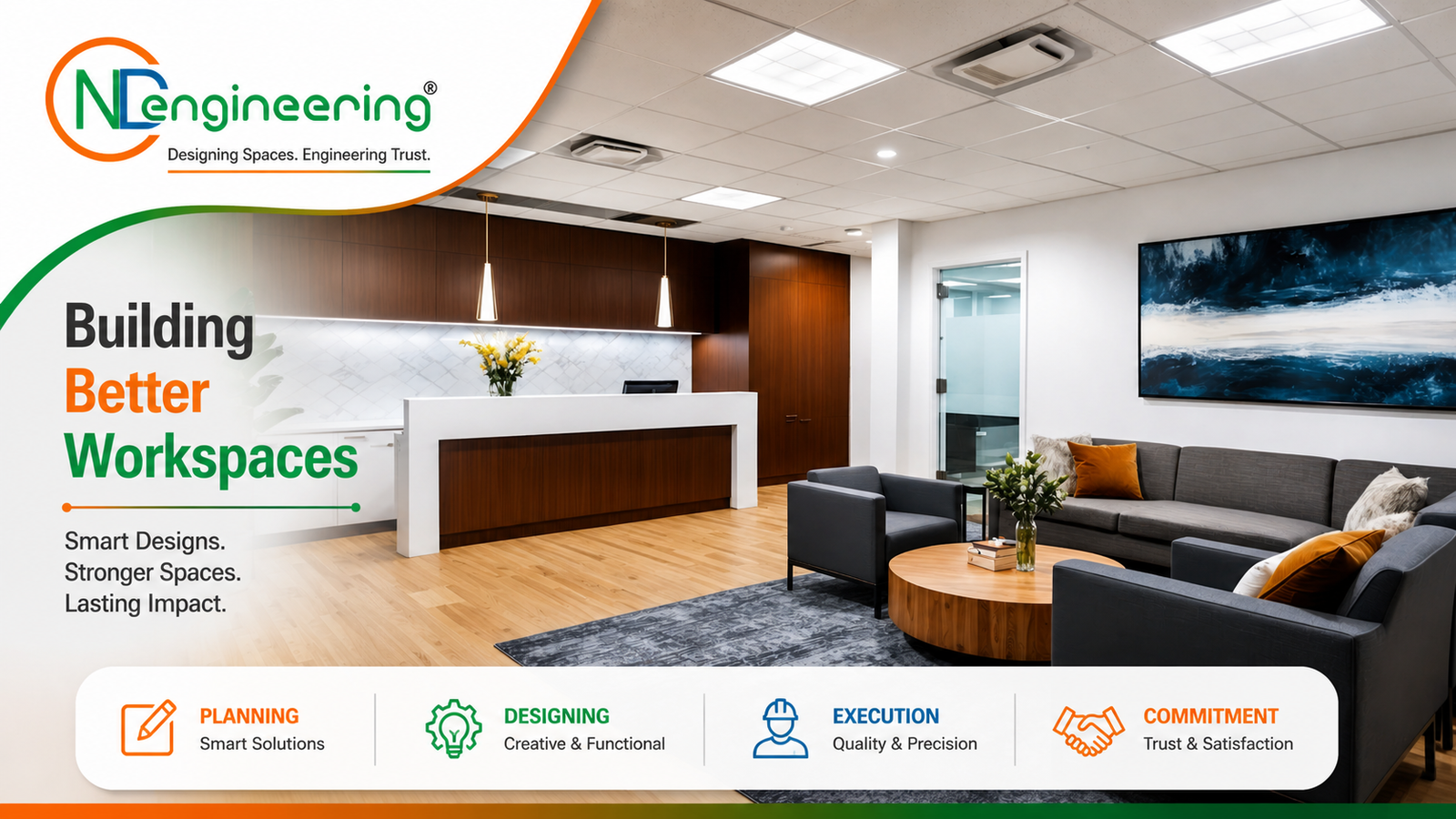 False ceiling systems for office interiors in Kolkata